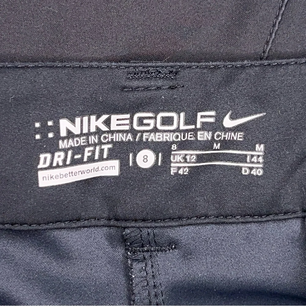Size 8 Nike Womens Golf Shorts Black Athletic Activewear Outdoor Lightweight